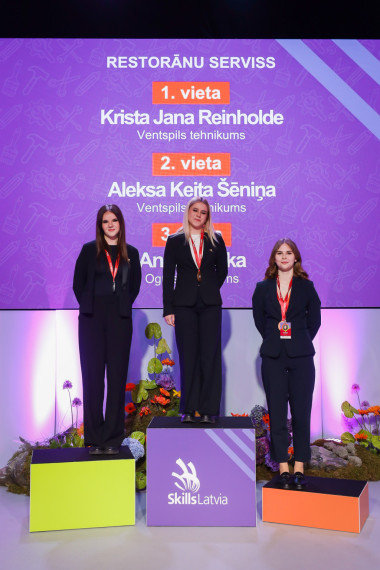 FOTO: Ogrēnieši izcīna 6 medaļas jauno profesionāļu meistarības konkursā "SkillsLatvia 2025"