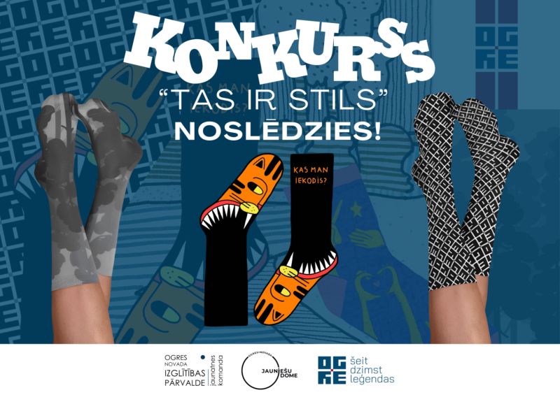 Noslēdzies jauniešu zeķu dizaina konkurss “Tas ir STILS”