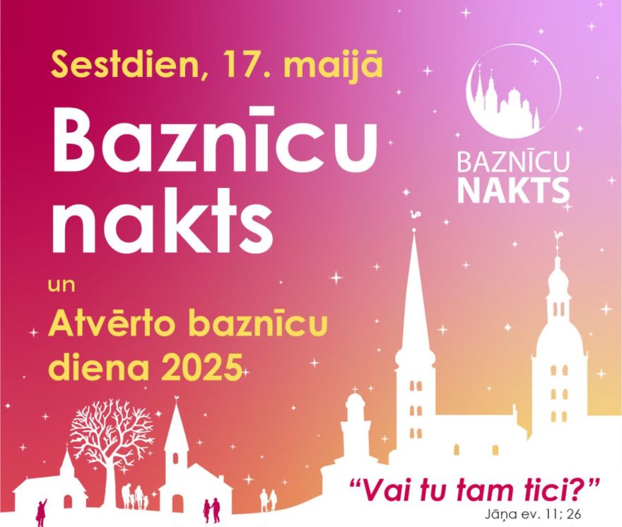 Ogres Trīsvienības baptistu draudze piedalās Vislatvijas projektā “Atvērto baznīcu diena”