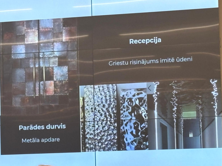 FOTO. Studenti Ogrē prezentē savas vīzijas, ko darīt ar Lēdmanes ūdenstorni