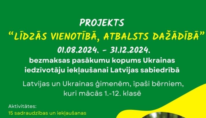 Latvijas un Ukrainas bērni un jaunieši var pieteikties uz sadraudzības pasākumiem