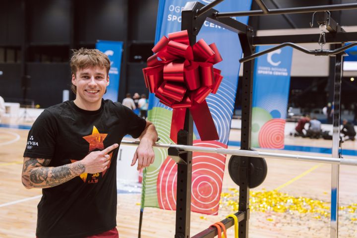 Sporta arēnā Ogre aizvadīts Vieglatlētikas festivāls 