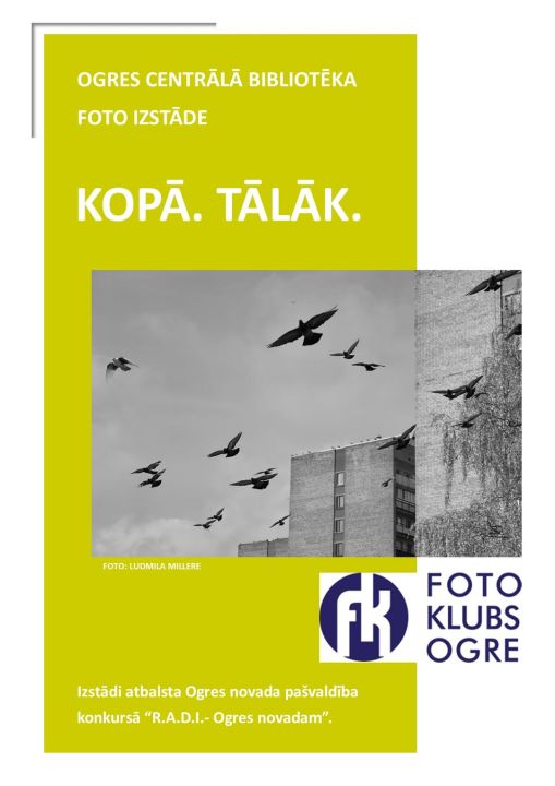  Ogres Centrālajā bibliotēkā apskatāma izstāde "Kopā. Tālāk."