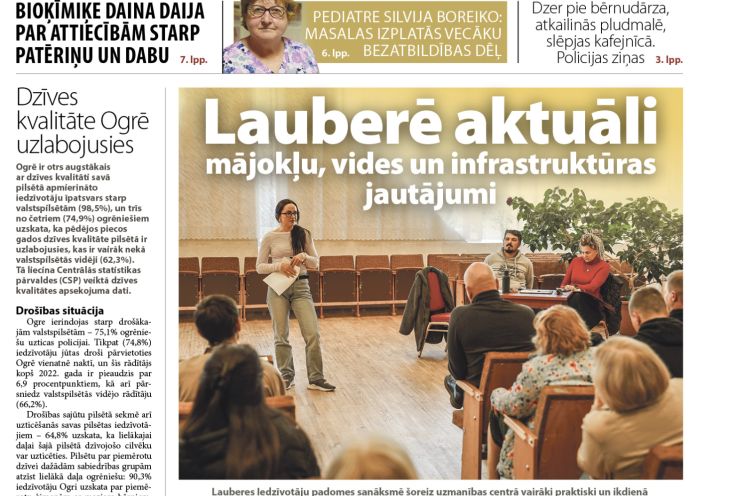 Attēls rakstam: Laikraksta «Ogres Vēstis Visiem» 14. aprīļa numurā