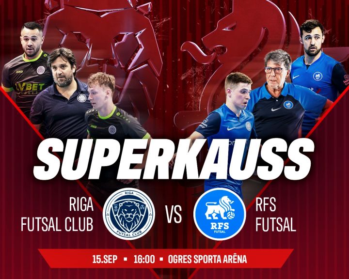Svētdien Ogrē futzāla superkauss