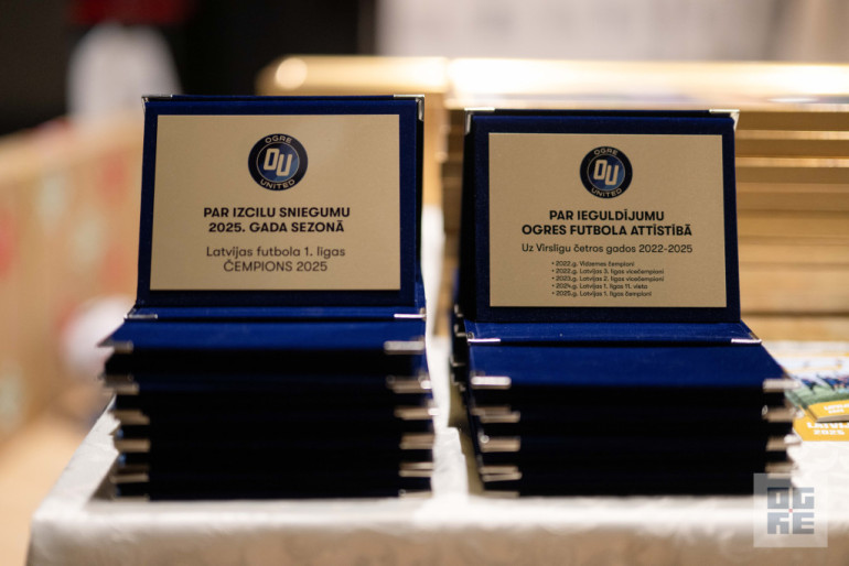 FOTO: Ogre United noslēdz vēsturisku sezonu