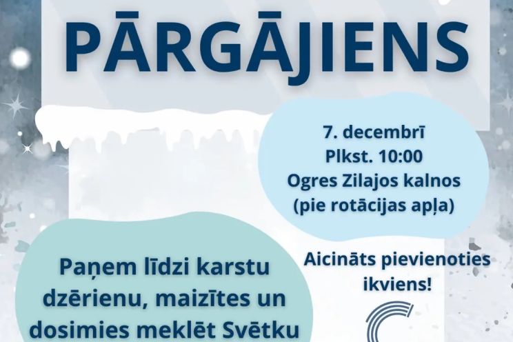 Attēls rakstam:  Priekpilno kustību adventes kalendāra pārgājiens 7.decembrī