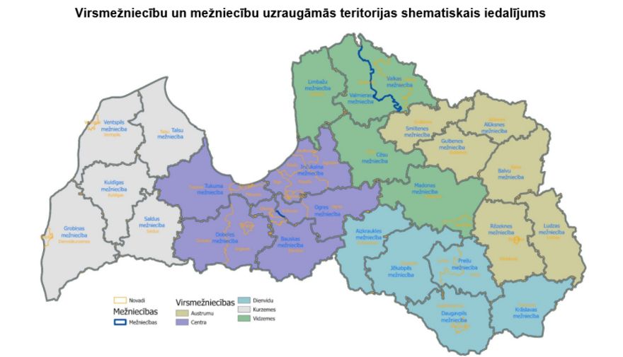 Valsts meža dienestam būs mazāk struktūrvienību; virsmežniecība Ogrē pārņems divu citu funkcijas