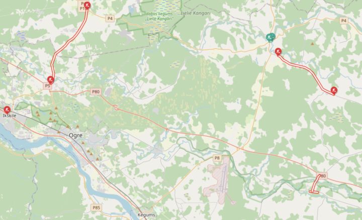 Uz remontdarbu laiku satiksmes ierobežojumi ir ieviesti 70 valsts autoceļu posmos, tostarp 5 Ogres novadā 