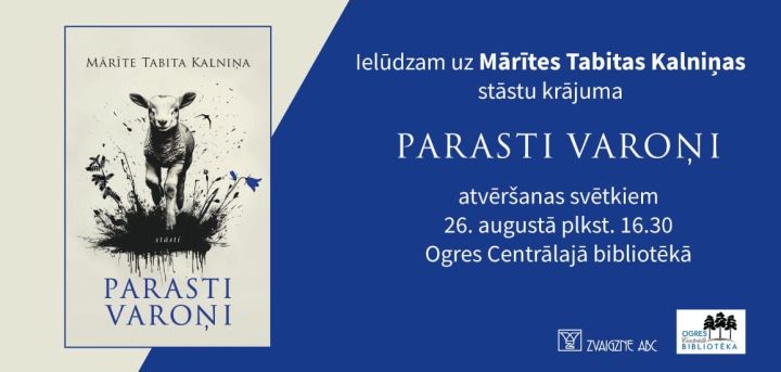 Notiks Mārītes Tabitas Kalniņas stāstu krājuma atvēršanas svētki