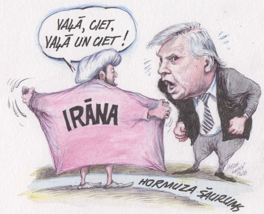 Politiķis apvainojās un iesūdzēja viņu tiesā - karikatūrists Agris Liepiņš par nāves grēku un savu melno mapīti