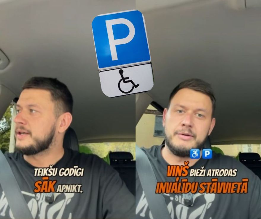 "Ne vienmēr viss ir tā, kā izskatās!" Kāpēc Spoon Cafe Ogres busiņš parkojas invalīdu stāvvietā?