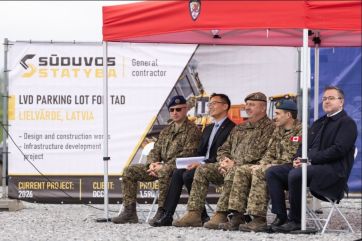 Attēls rakstam: Lielvārdē ielikti pamatakmeņi jauniem militārās infrastruktūras objektiem; Kanāda investēs miljonus
