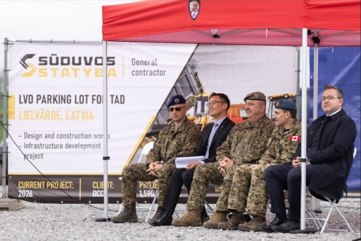 Attēls rakstam: Lielvārdē ielikti pamatakmeņi jauniem militārās infrastruktūras objektiem; Kanāda investēs miljonus