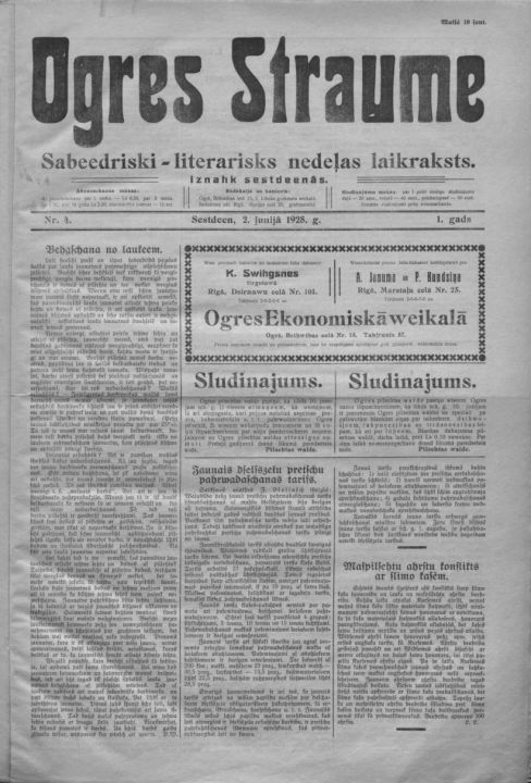 Iz pagājības. 1928. gada avīzē lasi par Rīgas pašpuikām Ogres tuptūzī, drausmīgu atradumu un citām aktualitātēm