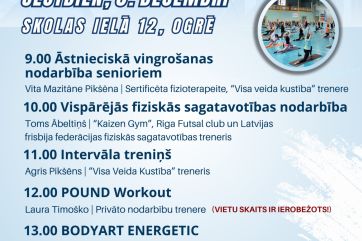 Attēls rakstam: Sportiska diena Ogrē - pasākumā “Vingro vesels Ogrē!” 