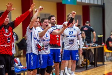 Attēls rakstam: “HK Ogre” spēles galotnē uzvar dobelniekus, pusfinālsērijā būs trešā cīņa