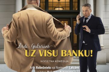 Attēls rakstam: Ogrē viesosies Rešetina-Pētersona komēdija “Uz visu banku!”