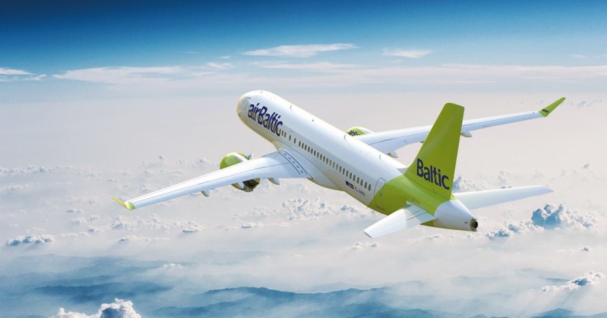 "airBaltic" sākusi piešķirt lidmašīnām Baltijas pilsētu nosaukumus, tostarp Ogres