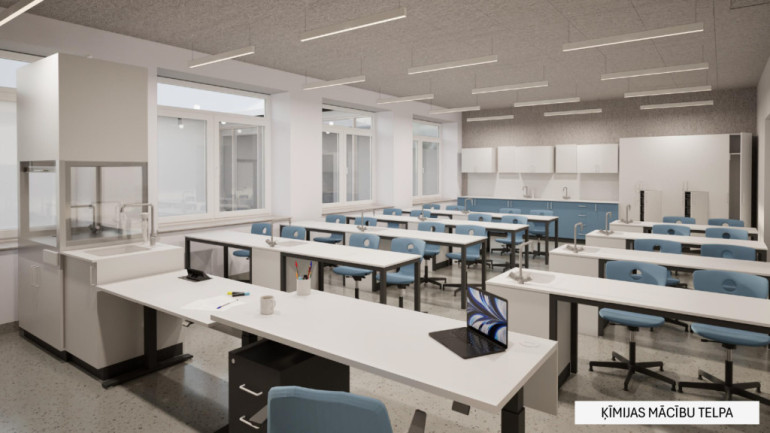 Foto: Turpinās Edgara Kauliņa Lielvārdes vidusskolas pārbūves projektēšana