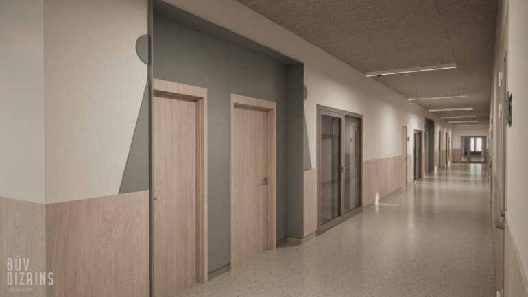 Foto: Turpinās Edgara Kauliņa Lielvārdes vidusskolas pārbūves projektēšana