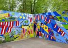 Attēls rakstam: Valsts svētkos Ogrē tapusi glezna Latvijai