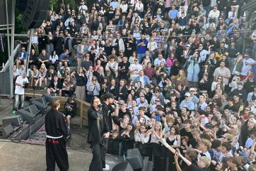 Attēls rakstam: FOTO: Pašmāju hiphop mākslinieki ieskandina Līgatni