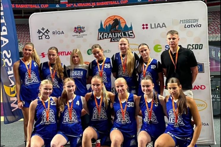 Attēls rakstam: Ogres jaunajām basketbolistēm bronza A.Kraukļa piemiņas turnīrā