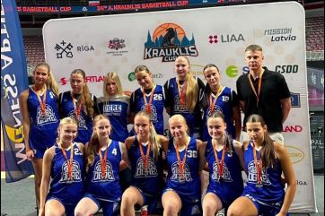 Attēls rakstam: Ogres jaunajām basketbolistēm bronza A.Kraukļa piemiņas turnīrā