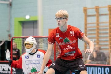 Attēls rakstam: “Lielvārde/Unihoc” tiek pie pirmās uzvaras Valmierā