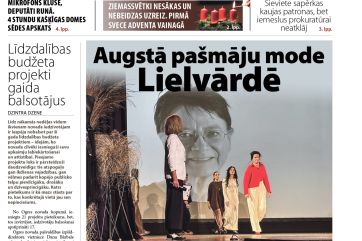 Attēls rakstam: Laikraksta «Ogres Vēstis Visiem» 2. decembra numurā