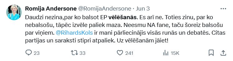 Ekrānuzņēmums no "X"