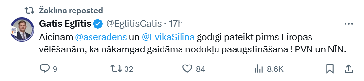 Ekrānuzņēmums no "X"