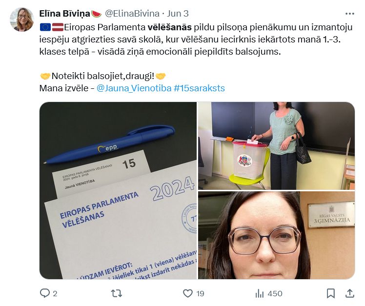 Ekrānuzņēmums no "X"