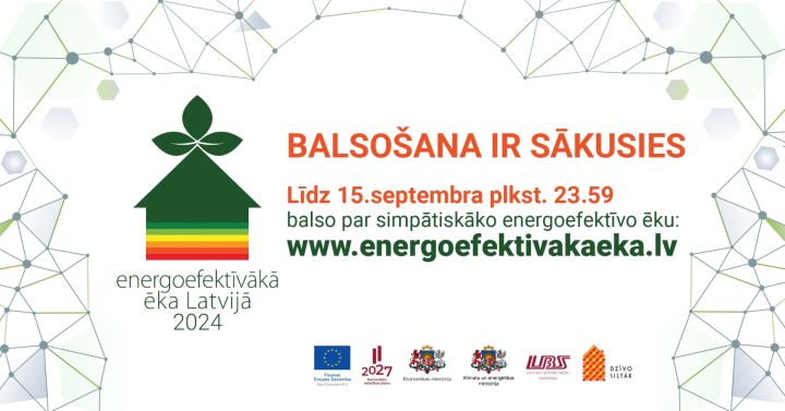Iespēja balsot par šā gada simpātiskāko energoefektīvāko ēku, tostarp par ēkām Ikšķilē un Ogrē