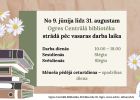Attēls rakstam: Ogres Centrālā bibliotēka drīz pāries uz vasaras darba laiku
