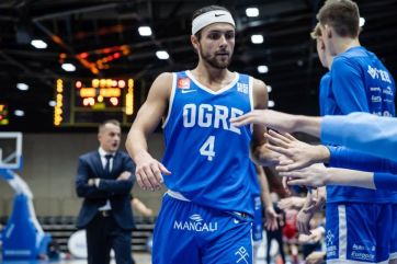Attēls rakstam: BK “Ogre”, debitējot Kasparam Bērziņam, revanšējas valmieriešiem