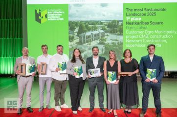Attēls rakstam: Ilgtspējīgākais teritorijas labiekārtojums Baltijā 2025 – Ogres Neatkarības laukums