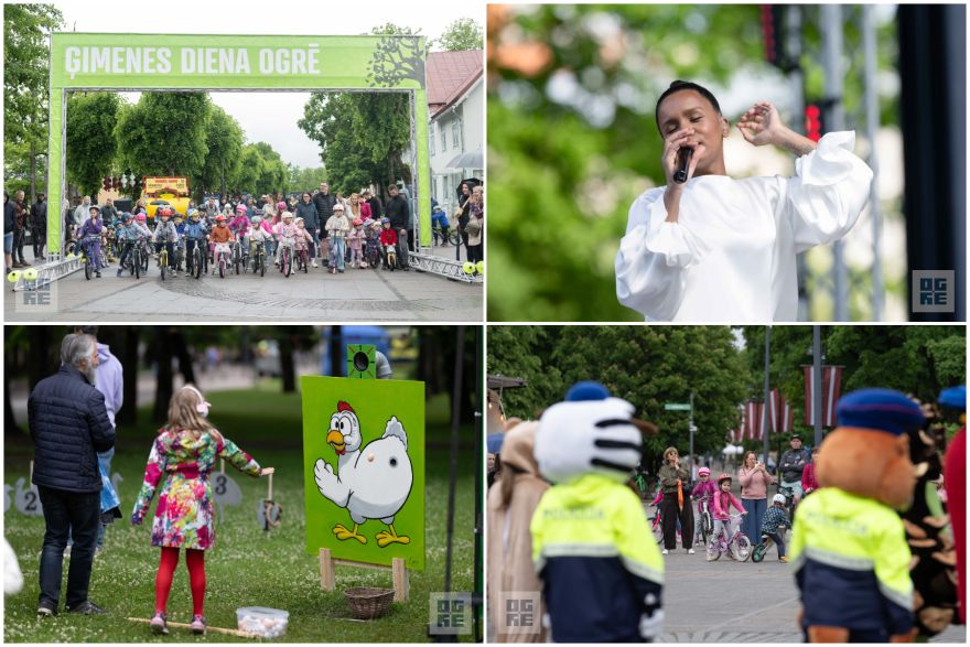 FOTO: Ielūkojies plašajā svētku galerijā! Ogrē aizvadītas Ģimenes dienas svinības