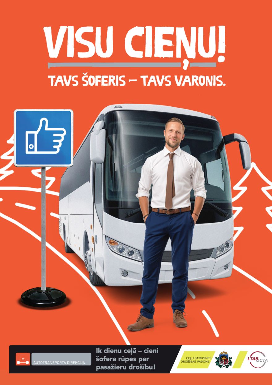Kampaņā sekmēs sabiedriskā transporta vadītāju prestižu un aicinās jauniešus kļūt par autobusu šoferiem