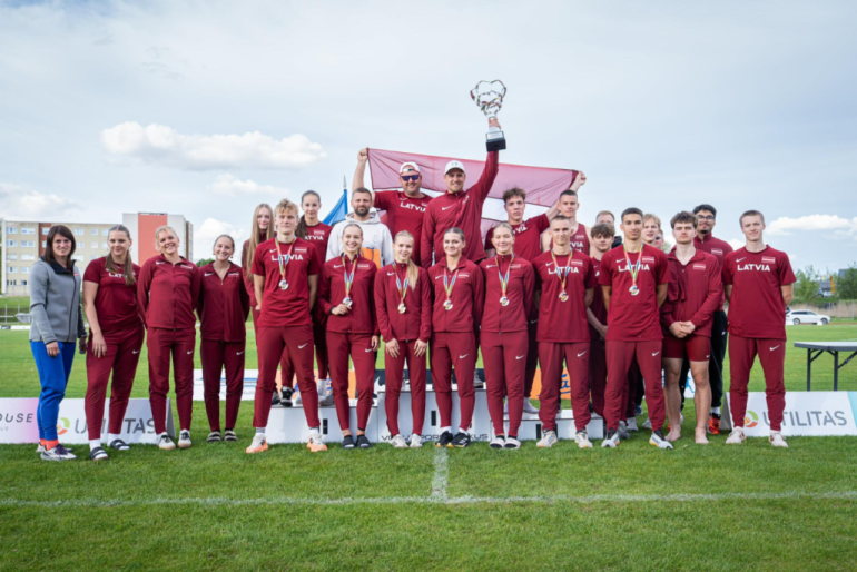Ogres novada sporta centra vieglatlētiem rekordi un medaļas Igaunijā