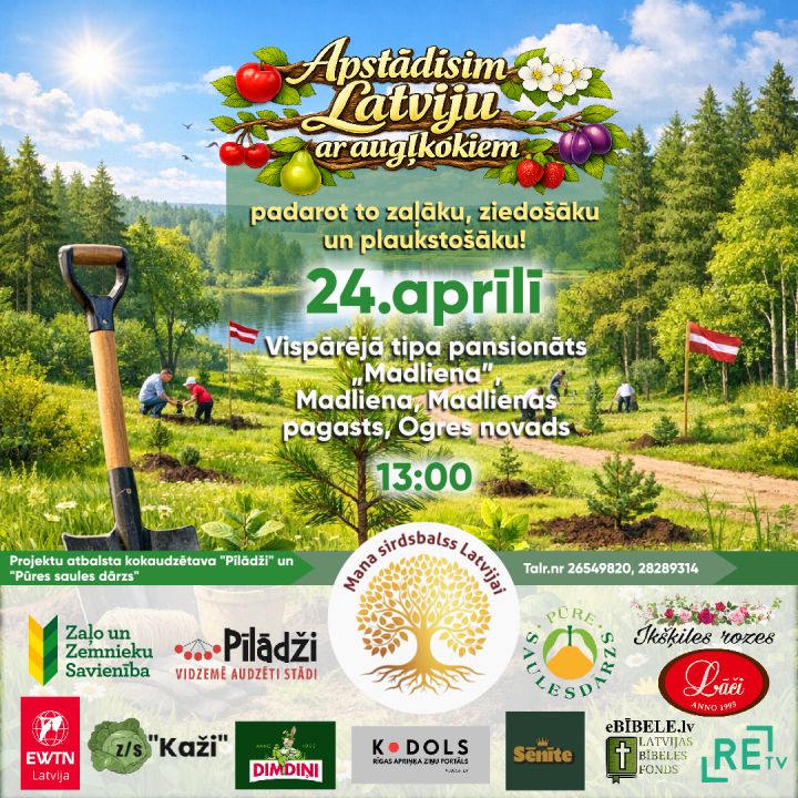 Augļu koku stādīšanas kustība sasniegusi arī Ogri