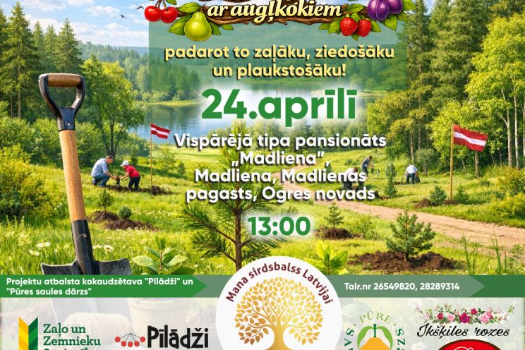 Attēls rakstam: Augļu koku stādīšanas kustība sasniegusi arī Ogri