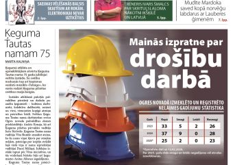 Attēls rakstam: Laikraksta "Ogres Vēstis Visiem" 10. aprīļa numurā