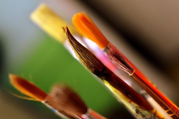 Valērija Dičkovska gleznu izstādes "Rīta atspulgi" atklāšana