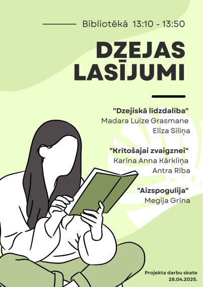 Notiks Ogres Valsts ģimnāzijas 12.klašu skolēnu Projekta darbu skate