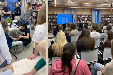 Attēls rakstam: Jauniešu lasītavā viesojas fitnesa trenere Egle Nagle