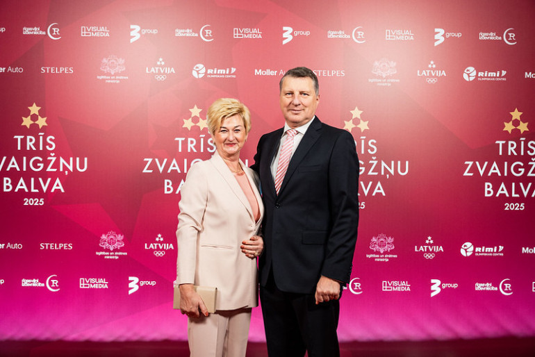 FOTO: "Trīs Zvaigžņu balvā 2025" godināti izcilākie Latvijas sportisti