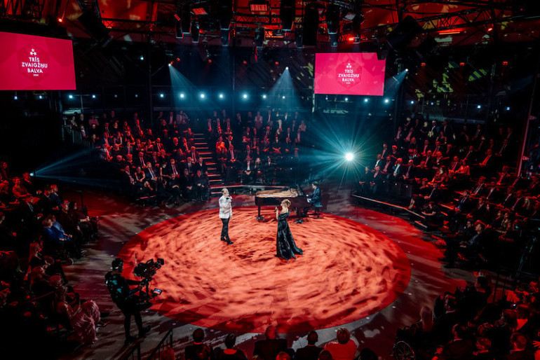 FOTO: "Trīs Zvaigžņu balvā 2025" godināti izcilākie Latvijas sportisti