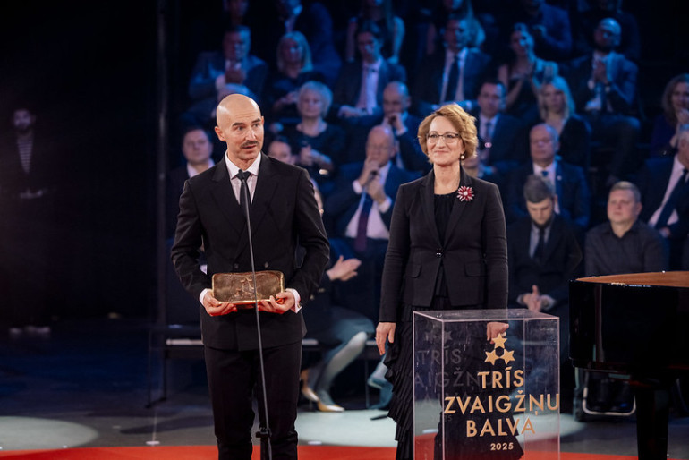 FOTO: "Trīs Zvaigžņu balvā 2025" godināti izcilākie Latvijas sportisti